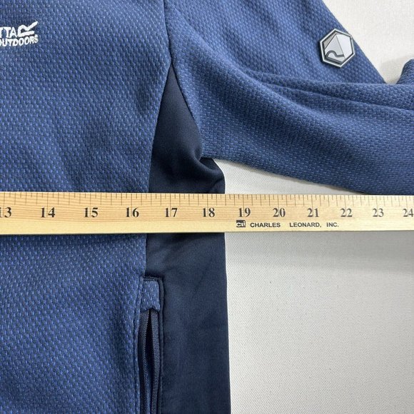 Regatta Great Outdoors Mens Highton Fleece Jacket Size Medium Blue Full Zip - Picture 12 of 12